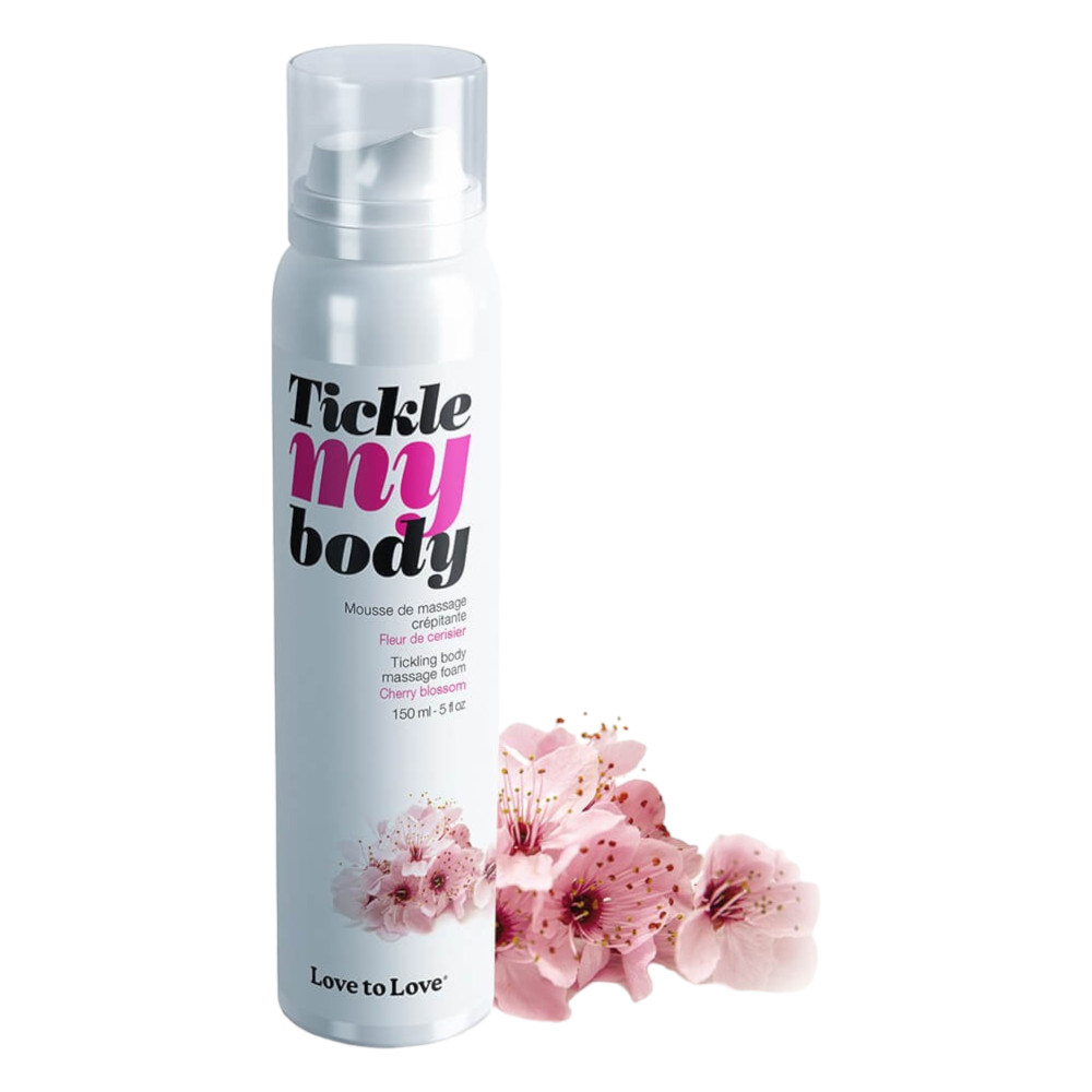 Tickle my body - masážní pěna - třešňový květ (150 ml)