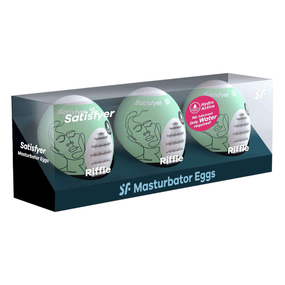 Levně Satisfyer Egg Riffle - souprava masturbačních vajíček (3ks)