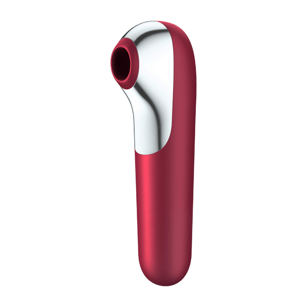 Levně Satisfyer Dual Love - nabíjecí, vodotěsný smart vibrátor na klitoris a vagínu (červený)