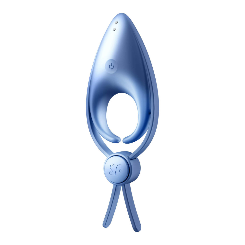 Levně Satisfyer Sniper - nabíjecí vibrační kroužek na penis (modrý)
