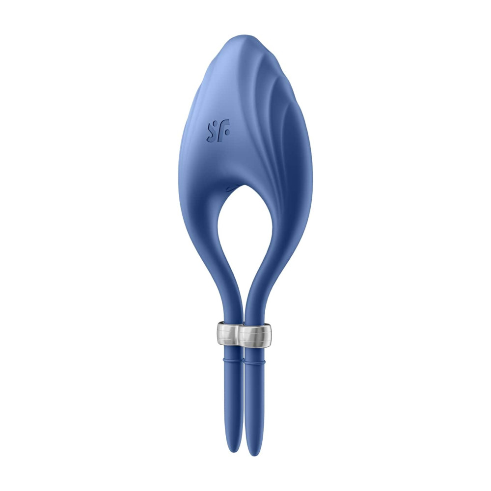 Levně Satisfyer Duelist - dobíjecí vibrační kroužek na penis (modrý)