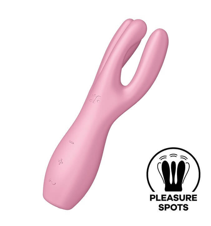 Levně Satisfyer Threesome 3 - nabíjecí stimulátor klitorisu (růžový)
