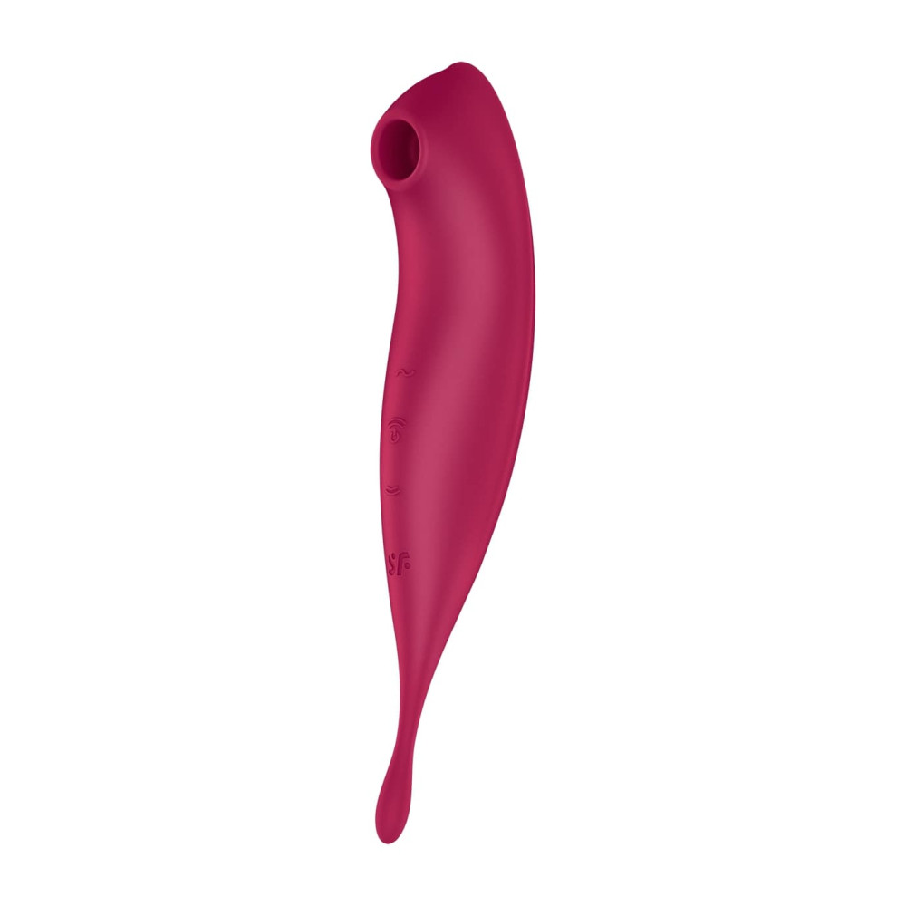 Levně Satisfyer Twirling Pro - nabíjecí smart vibrátor na klitoris 2 v 1 (červený)