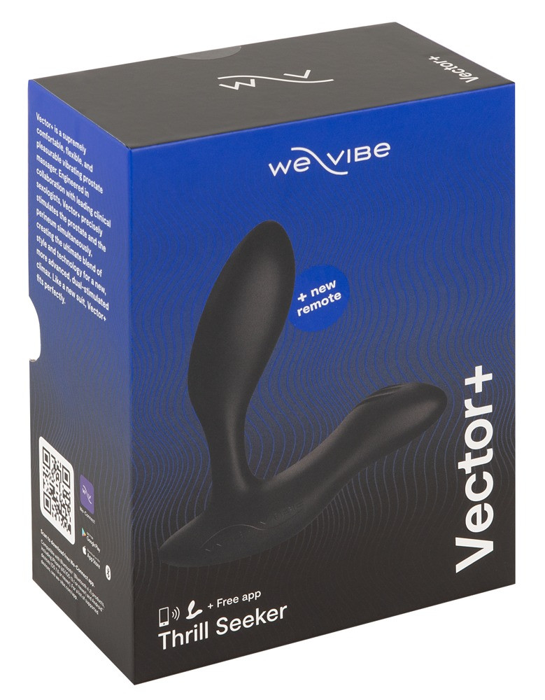 Levně We-Vibe Vector+ - dobíjecí, vodotěsný, inteligentní anální vibrátor (černý)