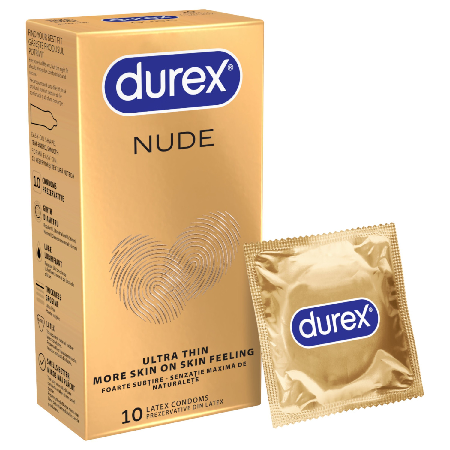Durex Invisible Regular - tenké kondomy (10 ks)