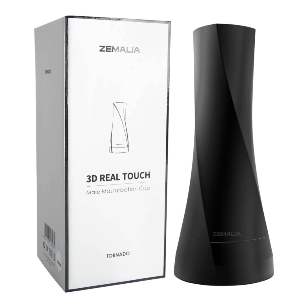 Levně Zemalia 3D Real Touch - realistická umělá vagína (černo-tělová barva)