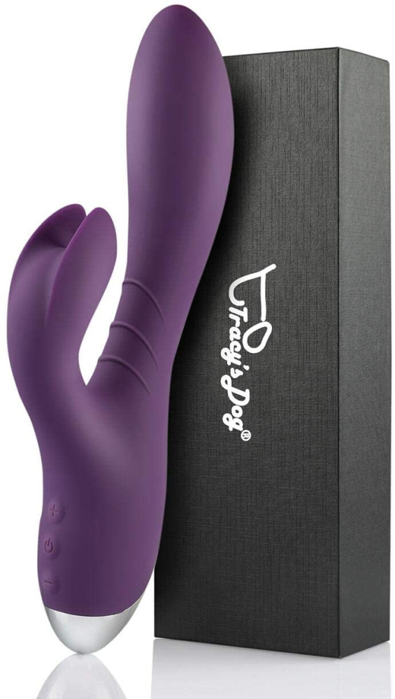 Levně Tracy&#039;s Dog Rabbit - voděodolný akumulátorový vibrátor na klitoris (fialový)