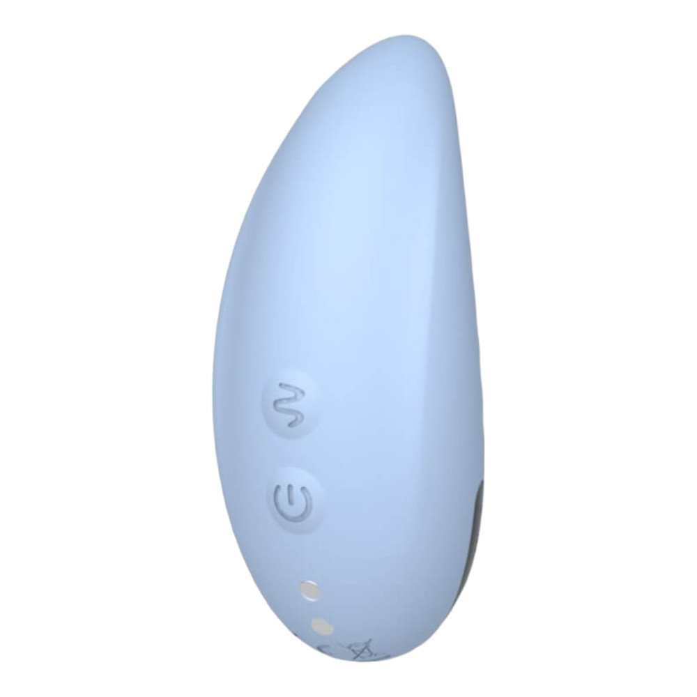Levně Vibeconnect - vodotěsný stimulátor klitorisu na baterie (modrý)