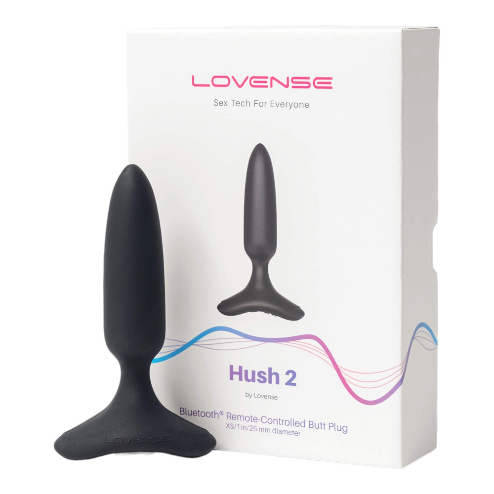 Levně LOVENSE Hush 2 XS - dobíjecí malý anální vibrátor (25 mm) - černý