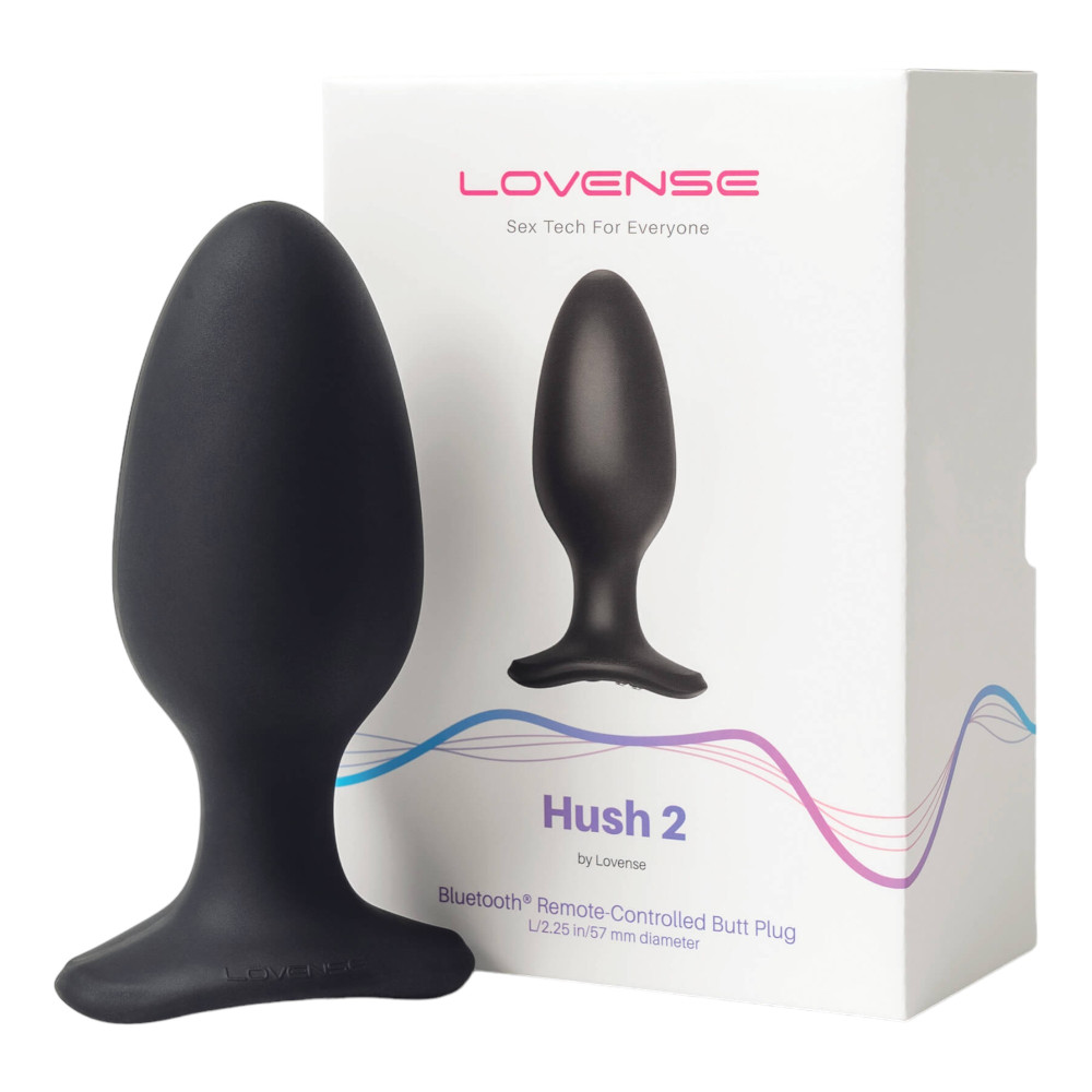 Levně LOVENSE Hush 2 L - dobíjecí malý anální vibrátor (57 mm) - černý