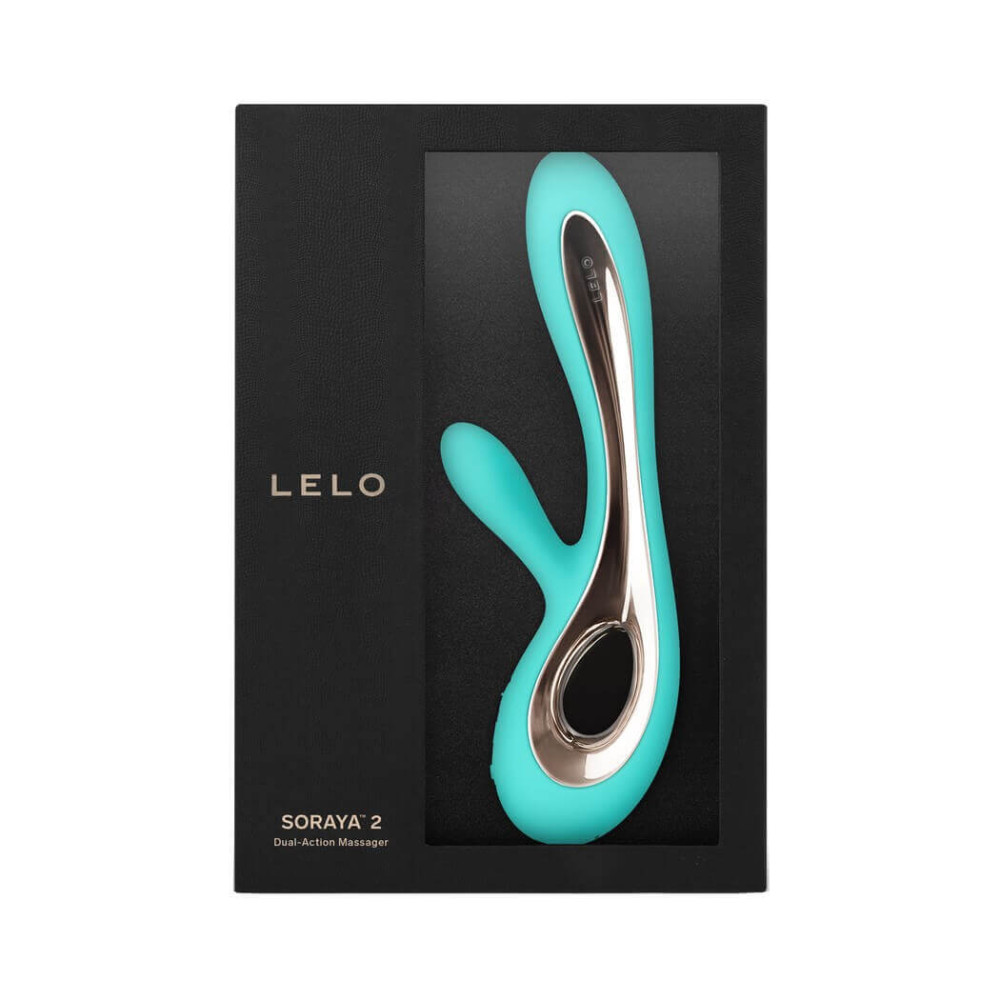Levně LELO Soraya 2 - nabíjecí, vodotěsný vibrátor s ramínkem na klitoris (tyrkysový)