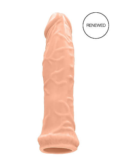 Levně RealRock Penis Sleeve 6 - návlek na penis (17cm) - přírodní barva