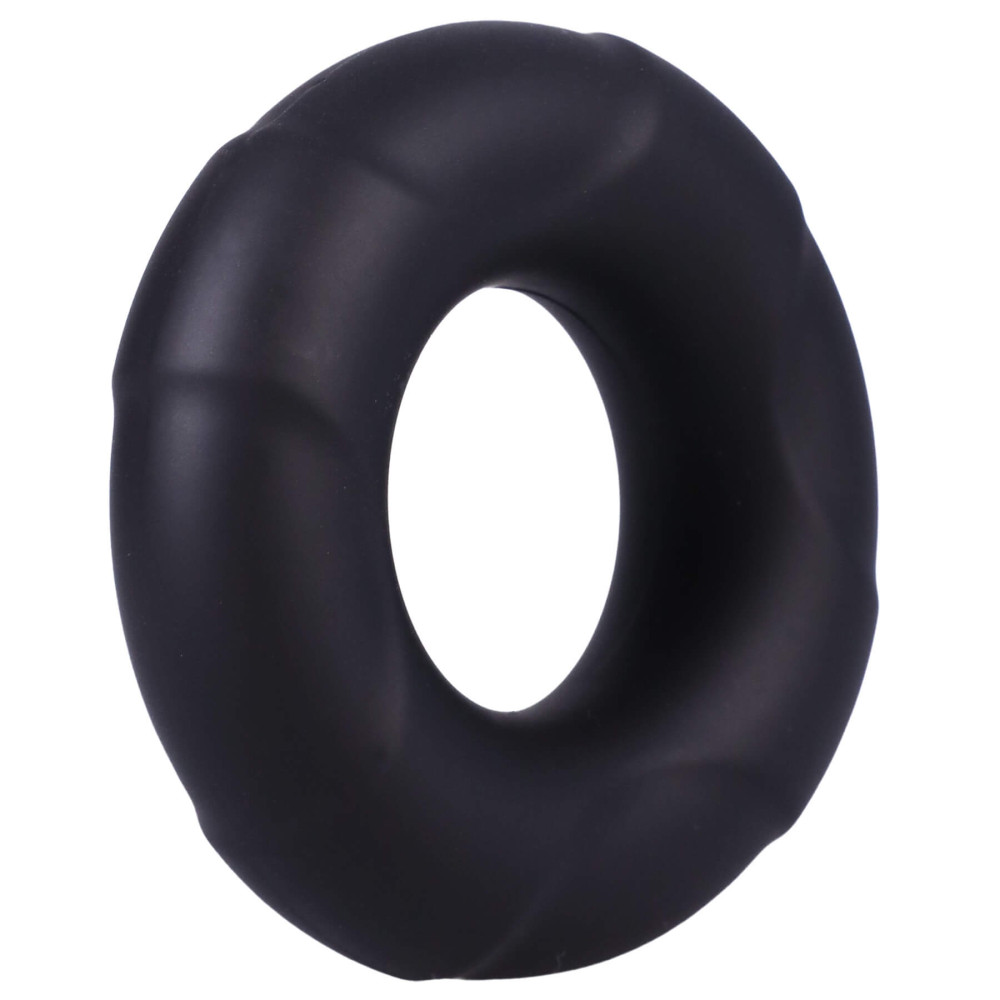 Levně Doc Johnson C-Ring - silikonový kroužek na penis (černý)