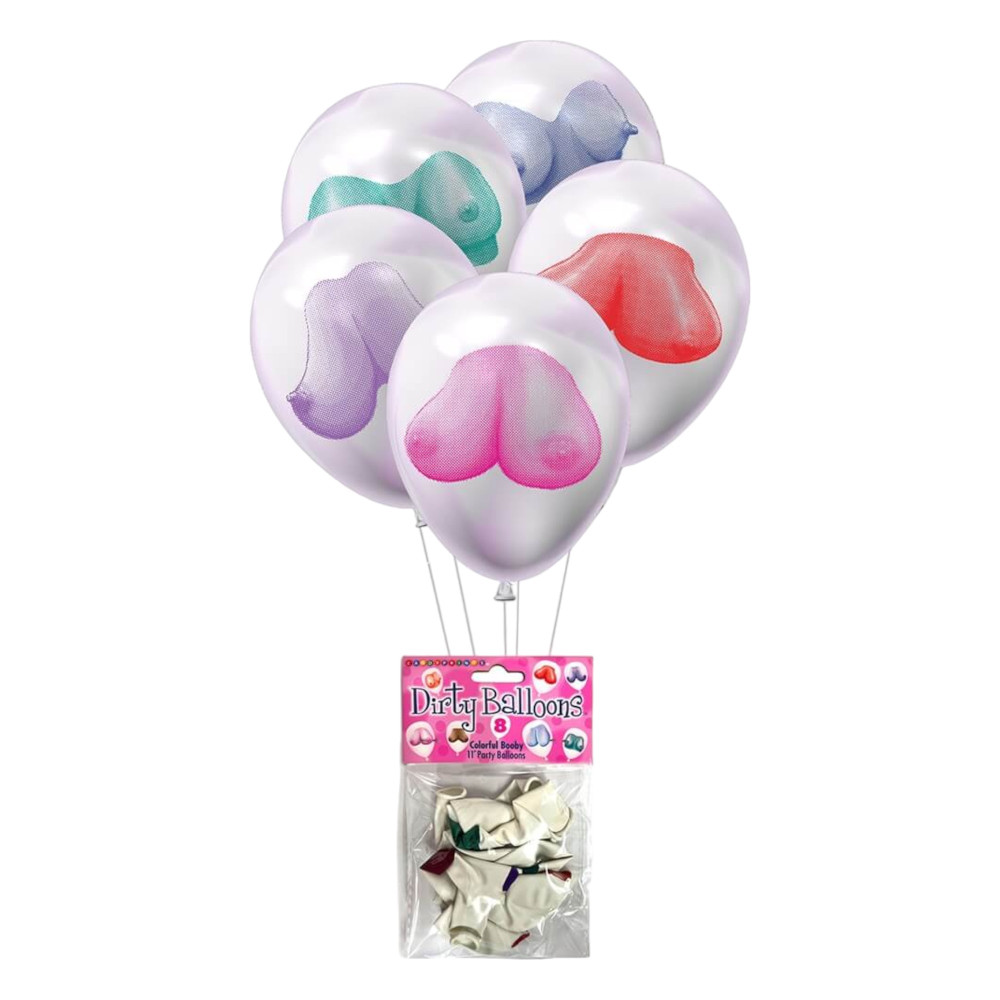 Levně Dirty Balloons - balónek s prsy (8ks)