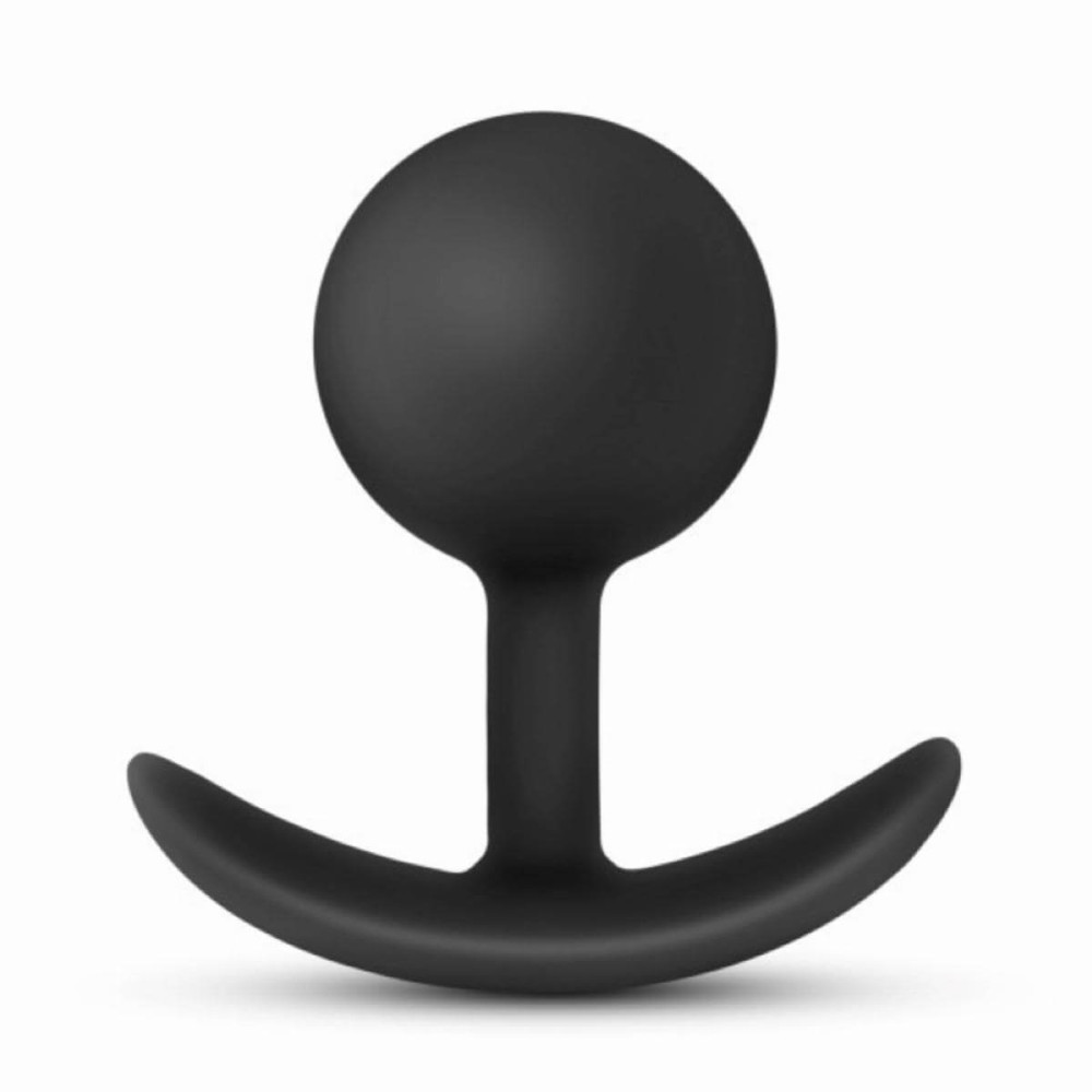 Anal Adventures Platinum Vibra Plug - anální dildo (černé)