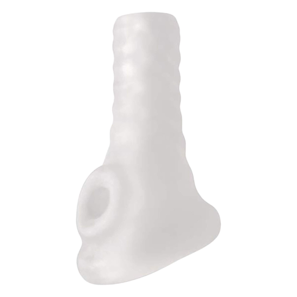 Levně Perfect Fit Breeder - otevřený návlek na penis (10 cm) - mléčně bílý