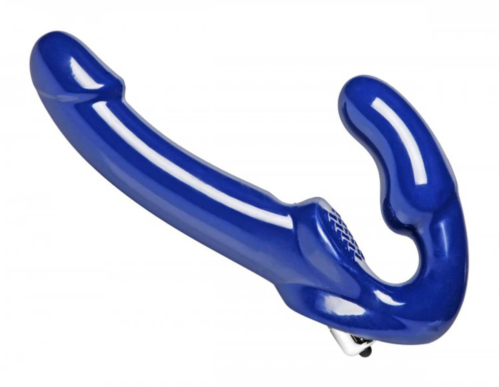 Levně Strap U Revolver II - připínací vibrátor bez upevňovacího pásu (modrý)