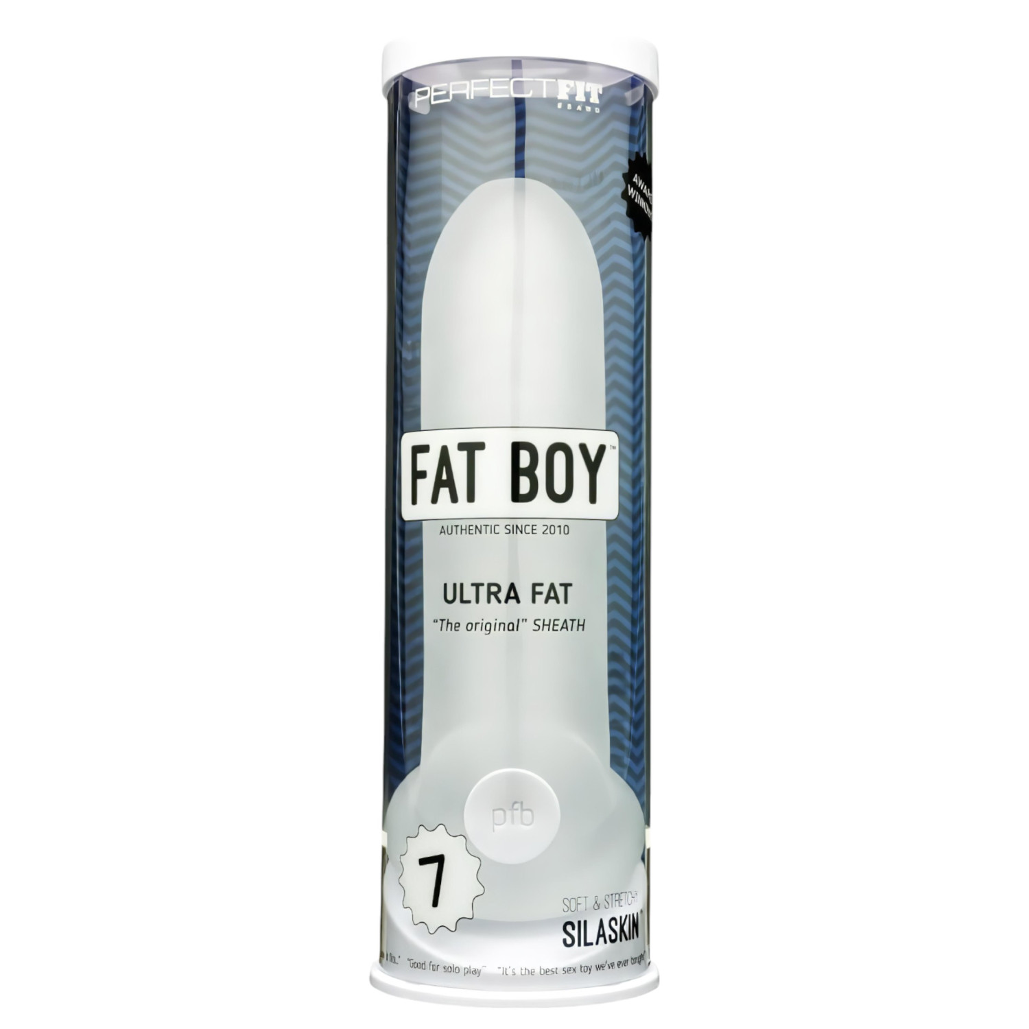 Fat Boy Original Ultra Fat - návlek na penis (19 cm) - biely