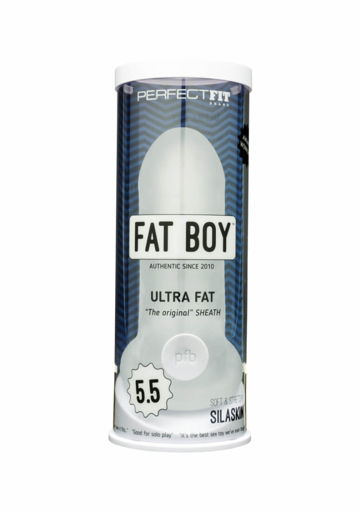 Levně Fat Boy Original Ultra Fat - návlek na penis (15cm) - bílý