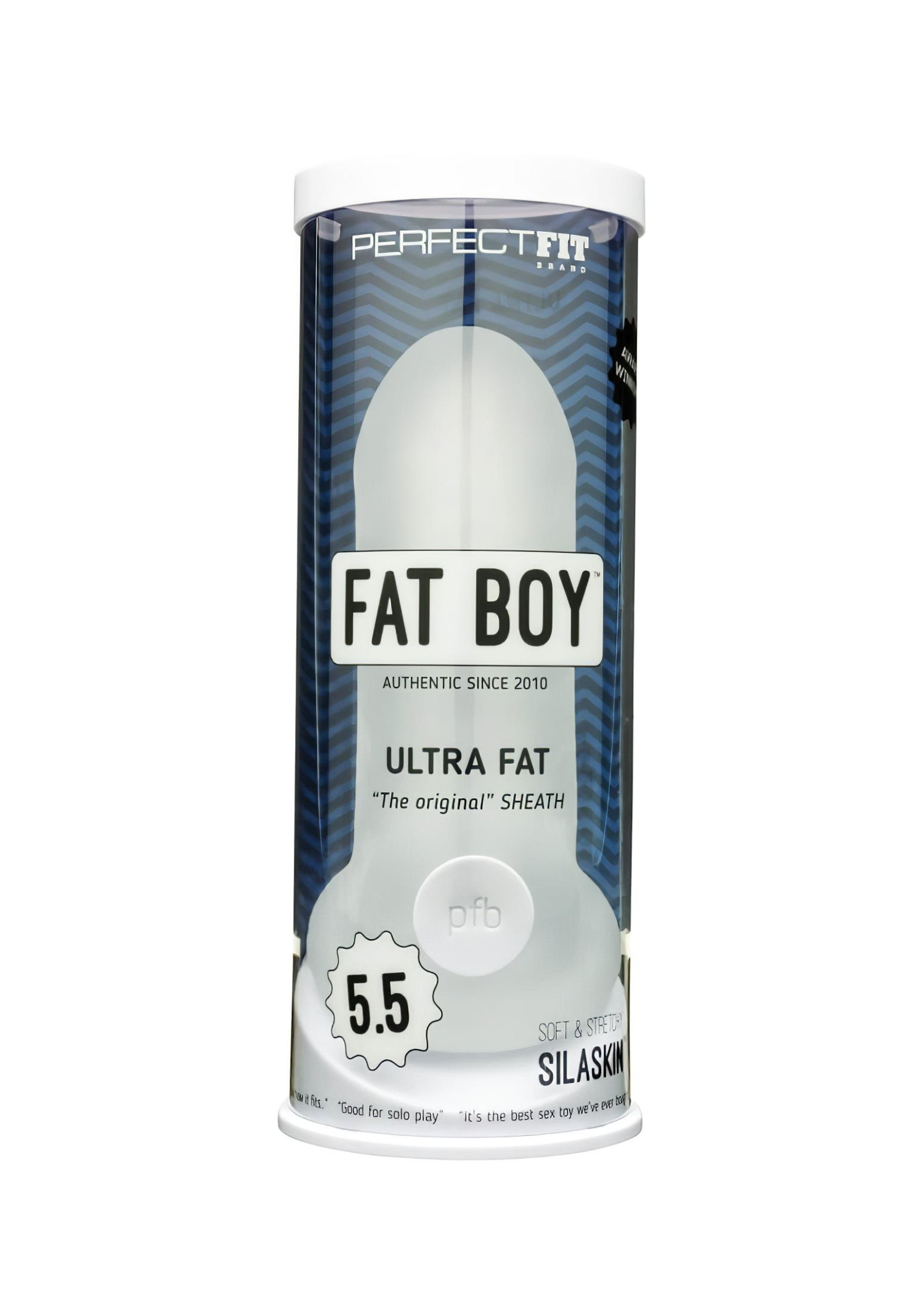 Fat Boy Original Ultra Fat - návlek na penis (15 cm) - biely