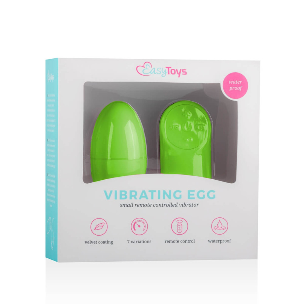 Levně Easytoys - 7 rytmických vibračních vajíček (zelená)