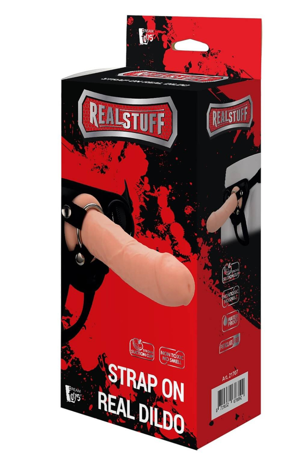 Levně RealStuff Strap-On - realistické připínací dildo (přírodní)