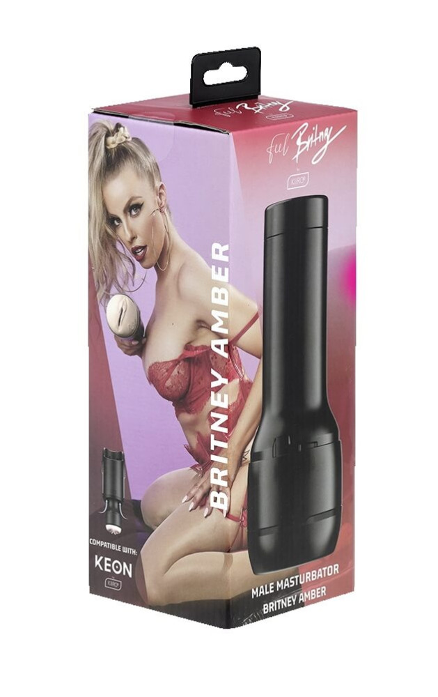 Levně Kiiroo Britney Amber - falešná kundička masturbátor (přírodní)