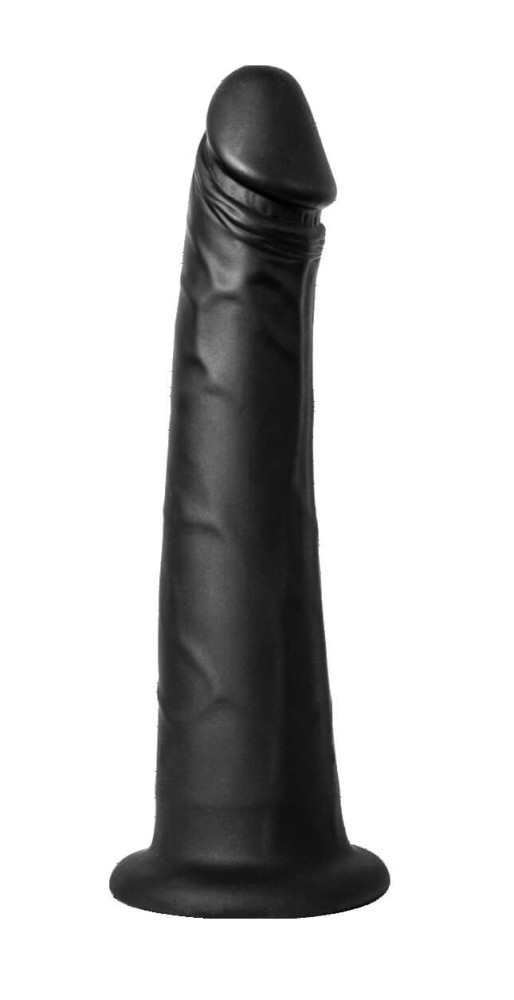 Levně Kiiroo realistické vakuové dildo - 19 cm (černé)