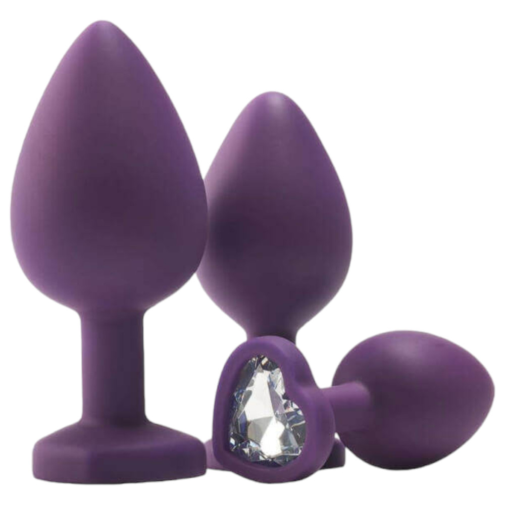 Levně Flirts anal training kit - sada análního dilda (3ks) - fialová