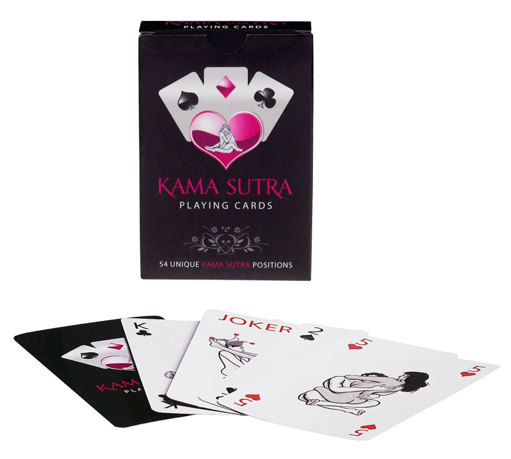 Levně Kama Sutra Playing - francouzské karty s 54 sexuálními polohami (54ks)