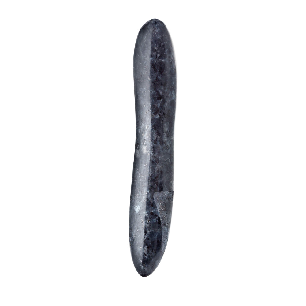 Levně Laid D.1 - ručně vyřezávané norské dildo z měsíčního kamene (černé)