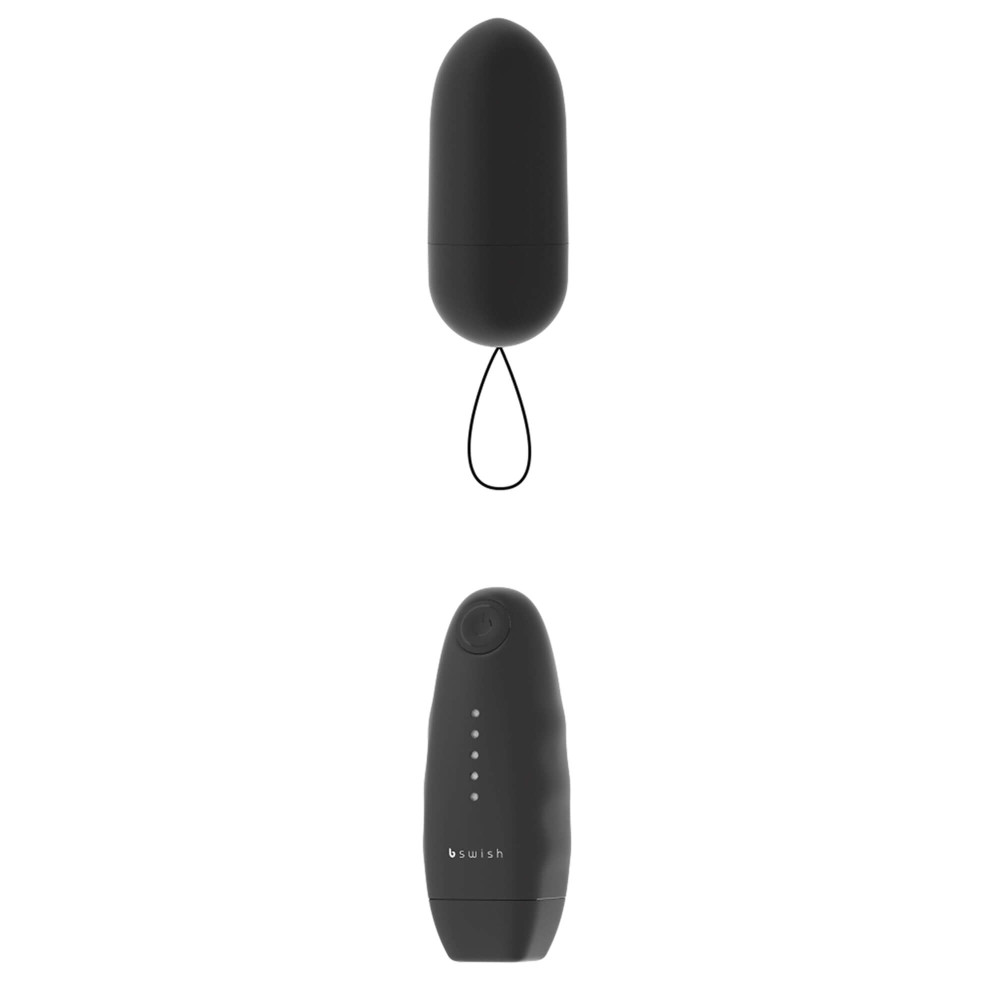 Levně B Swish - bnaughty Unleashed Classic - vibrační vajíčko na dálkové ovládání (černé)