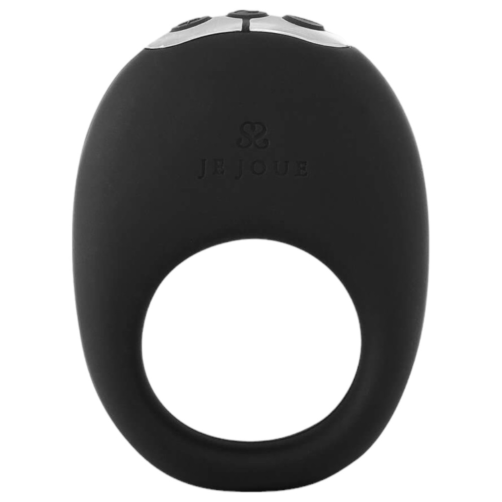 Levně Je Joue Mio - vodotěsný vibrační kroužek na penis na baterie (černý)