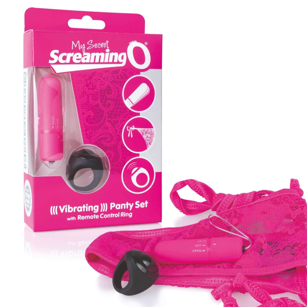 Levně MySecret Screaming Pant - vibrační kalhotky na dálkové ovládání - růžové (S-L)