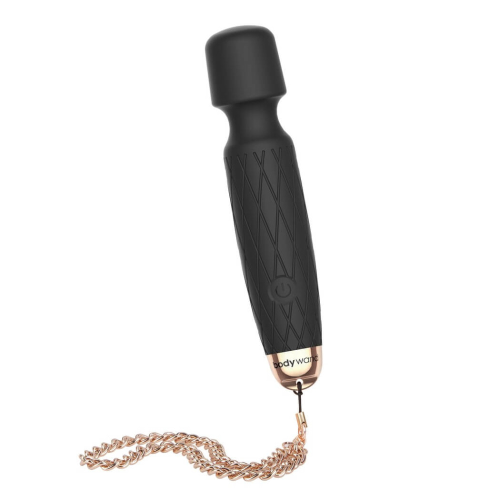 Levně Bodywand Luxe - dobíjecí mini masážní vibrátor (černý)