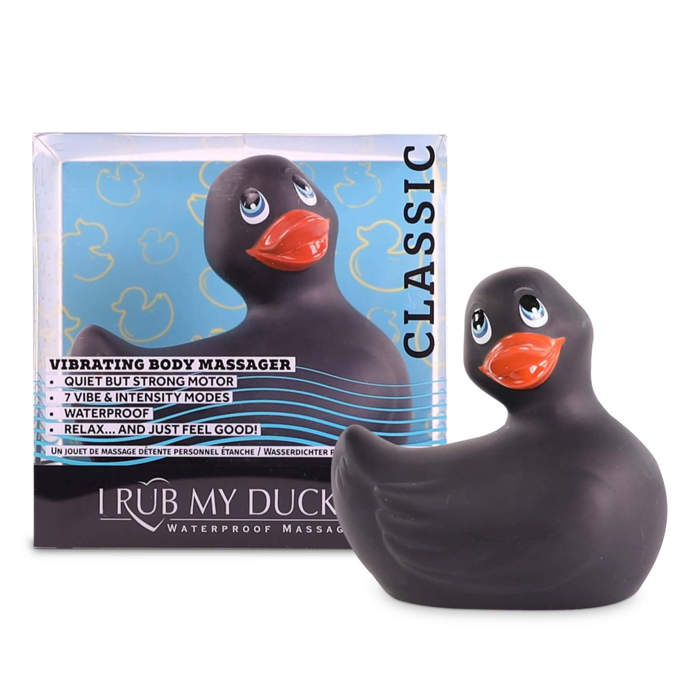 Levně My Duckie Classic 2.0 - vibrátor na klitoris - hravá vodotěsná kačenka (černá)