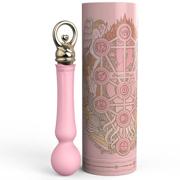 Levně ZALO Confidence Heating Wand - nabíjecí, luxusní masážní vibrátor (růžový)