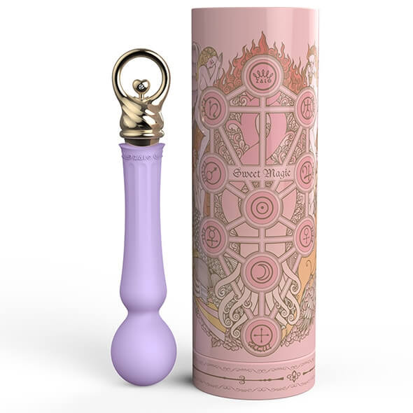 Levně ZALO Confidence Heating Wand - dobíjecí luxusní masážní vibrátor (fialový)
