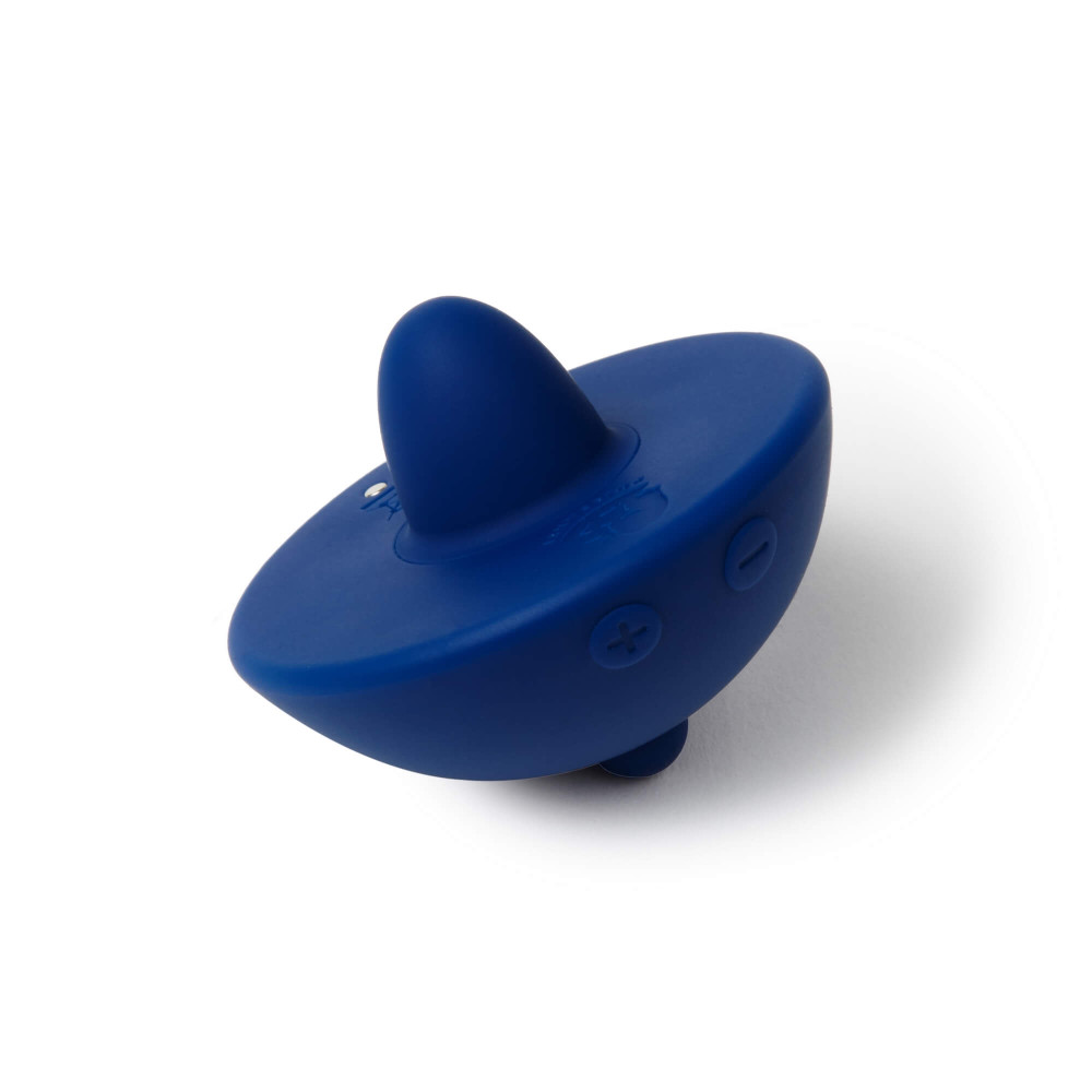 Levně Puissante Toupie - vodotěsný vibrátor na klitoris na baterie (modrý)